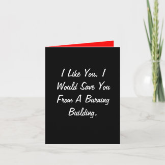 Friendship Burning Buildin Card