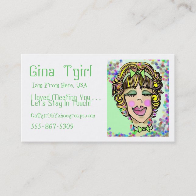 Friendship Cards -Ga Tgirl Design (Front)