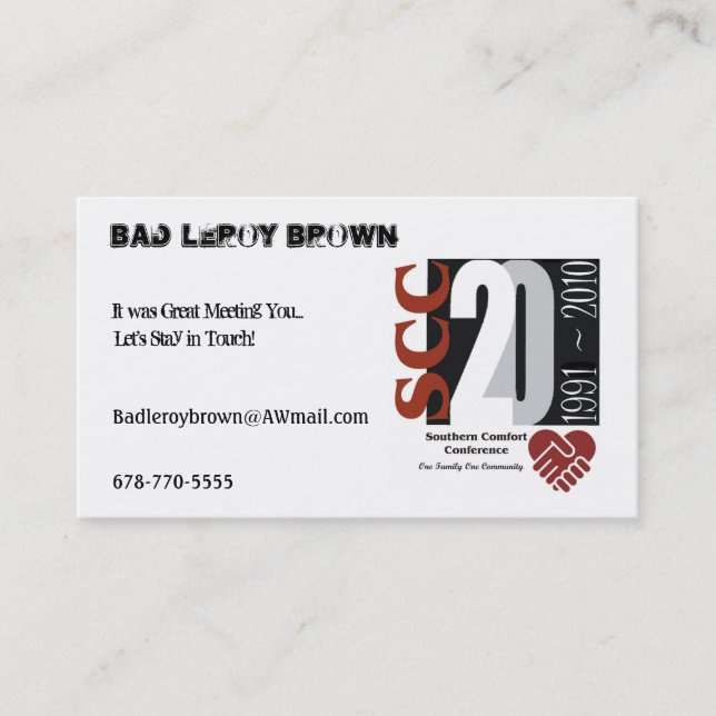 Friendship Cards SCC Anniversary Logo (Front)