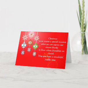 Friendship Christmas Greeting Card