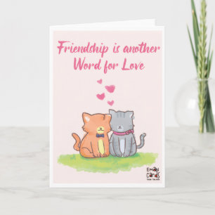 Friendship - Cute Kittens Card