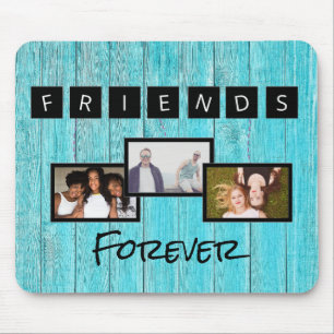 Friendship day personalised template photo collage mouse pad