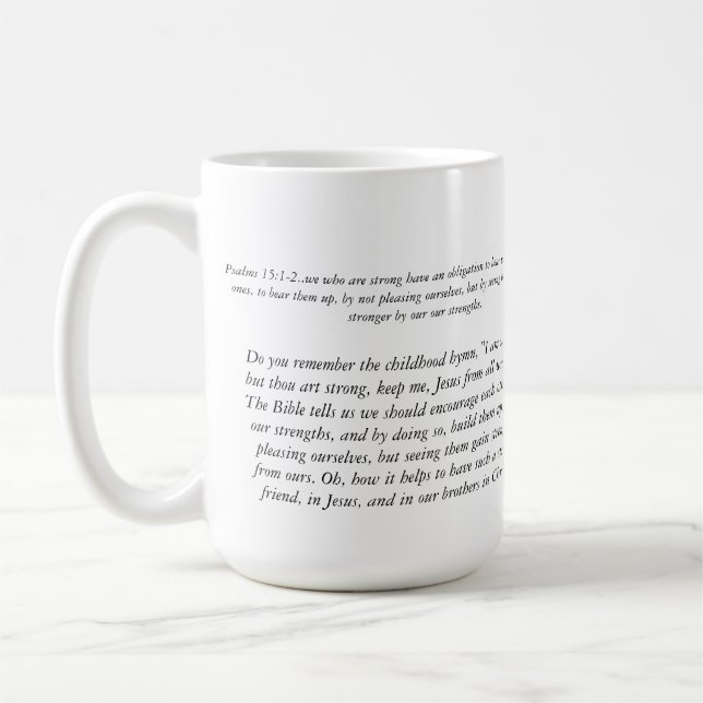 Friendship Devotion Coffee Mug (Left)