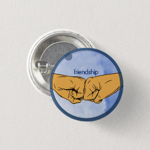 Friendship Fist Bump 3 Cm Round Badge