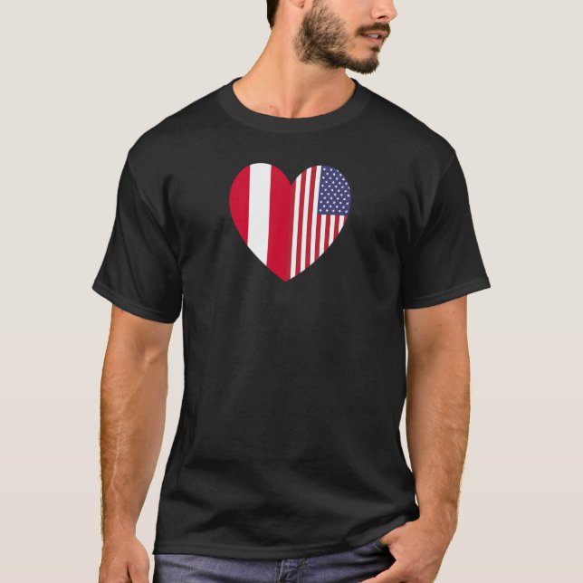 Friendship Forever America and Austria T-Shirt (Front)