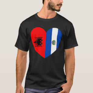 Friendship Forever El Salvador And Albania T-Shirt