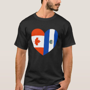 Friendship Forever El Salvador And Canada T-Shirt