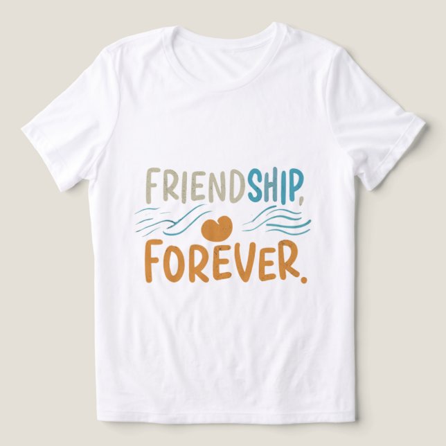 Friendship forever  Tri-Blend shirt (Design Front)