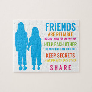 Friendship Friend BFF Girlfriends Best Friends Jigsaw Puzzle