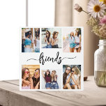 Friendship Friends 6 Photo Collage Keepsake Gift Plaque<br><div class="desc">Celebrate your friendship with the Friendship Friends 6 Photo Collage Keepsake Gift Plaque. This personalised plaque features a beautifully arranged collage of six cherished photos, capturing unforgettable moments. Crafted from high-quality materials, it’s perfect for displaying on a desk, shelf, or wall. The heartfelt design adds a loving touch, making it...</div>