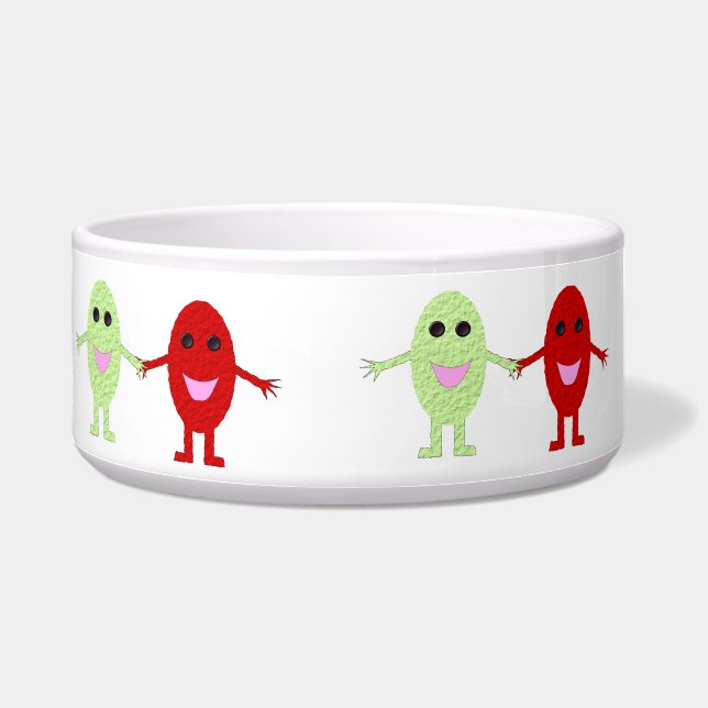 Friendship Grapes Dog Bowl (Left)