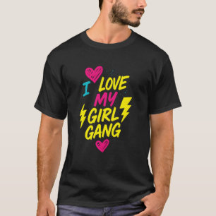 Friendship Heart I Love My Girl Gang Cute Womens S T-Shirt