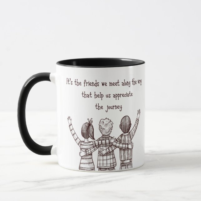 Friendship Inspirational Quote Mug (Left)