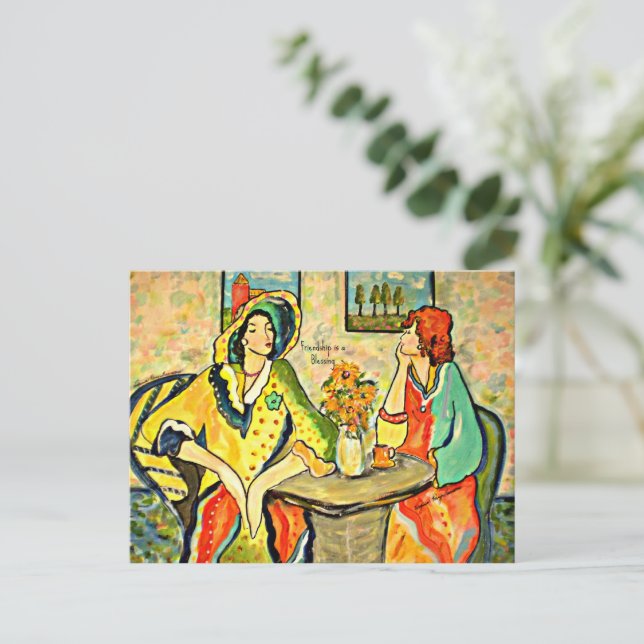 Friendship is a Blessing Postcard (Standing Front)