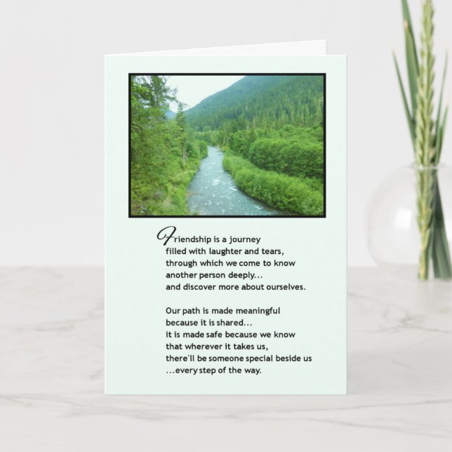 Friendship is a journey... card (Front)