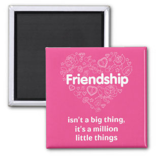 Friendship is a million little things. Magnet