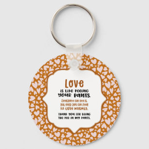 Friendship is Like Peeing Your Pants Valentine Fun Key Ring