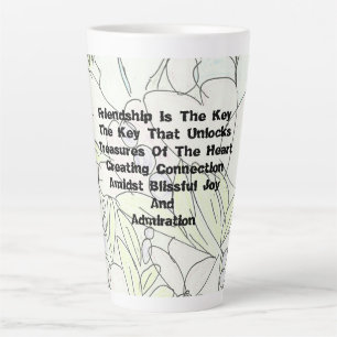Friendship Is The Key Latte Mug