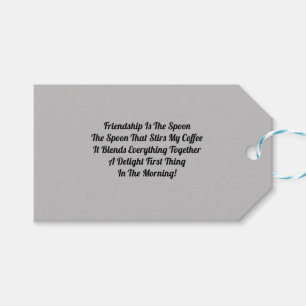 Friendship Is The Spoon Gift Tags