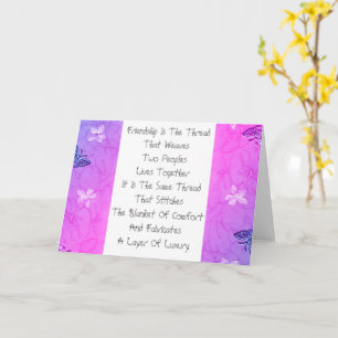 Friendship Is The Thread Card