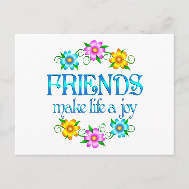 Friendship Joy Postcard (Front)