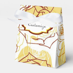 Friendship & Joy Yellow Roses Tent Favour Box