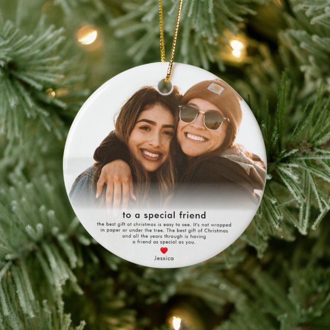 Friendship Keepsake Best Friend Christmas Ceramic Tree Decoration (Tree)