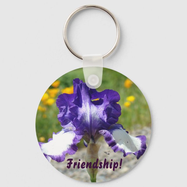 Friendship! keychain Friends key chain Irises (Front)