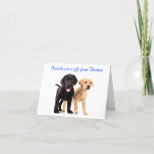 Friendship Labrador Retriever Puppies Card