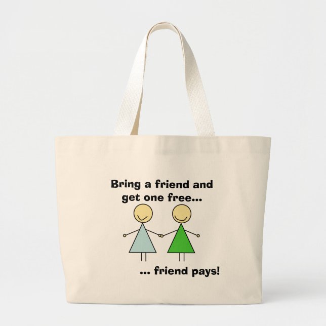 Friendship Large Tote Bag (Front)