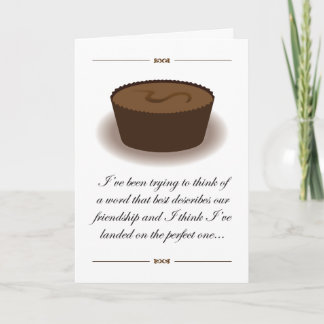 Friendship like chocolate card
