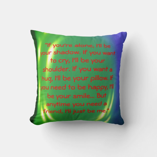 friendship message cushion (Front)