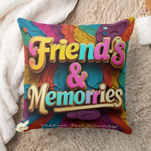 "Friendship Never Fades" Cushion (Blanket)