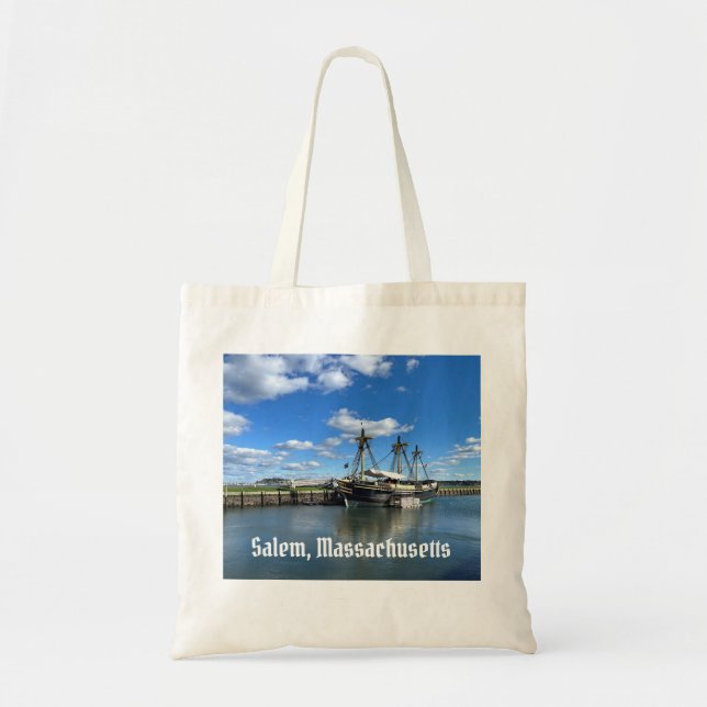 Friendship of Salem ship in Salem Massachusetts Tote Bag (Front)