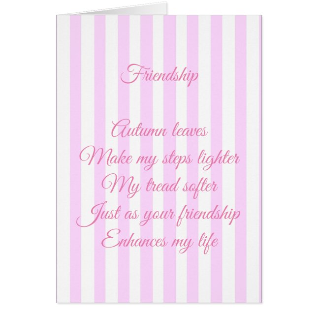 Friendship Personalised (Front)