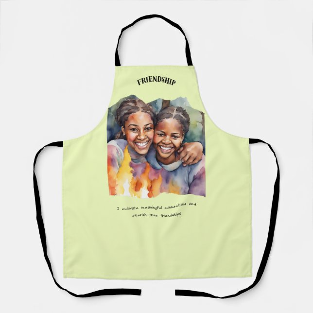 Friendship Positive Affirmation  Apron (Front)
