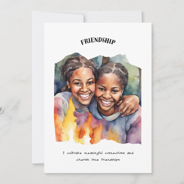Friendship Positive Affirmation Card (Front)