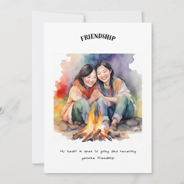 Friendship Positive Affirmation Card (Front)