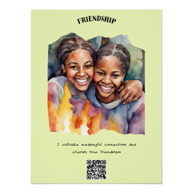 Friendship Positive Affirmation  Poster (Front)