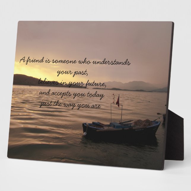 Friendship Proverb Plaque (Side)