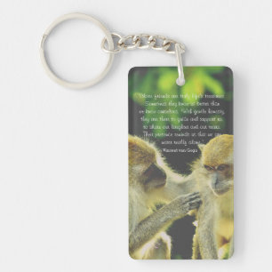 Friendship Quote by Vincent van Gogh Key Ring