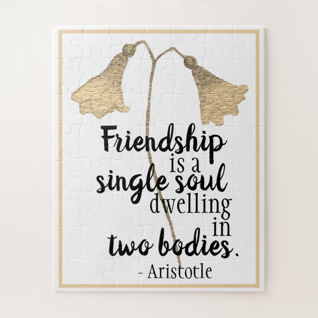 Friendship Quote Flowers Jigsaw Puzzle (Vertical)