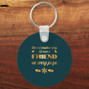  Friendship quote gift for best friend  Key Ring