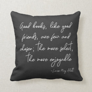 Friendship Quote in Simple Script Lettering Cushion
