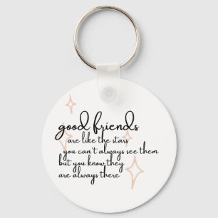 Friendship quote keychain