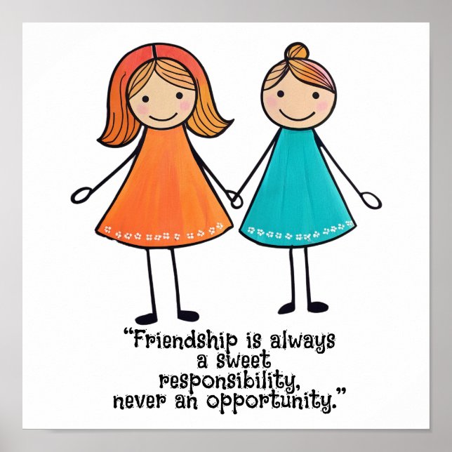 Friendship quotes poster (Front)