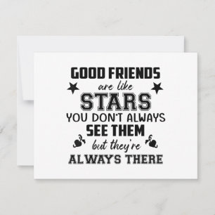 Friendship T-Shirt Quote Good Friend Like Star