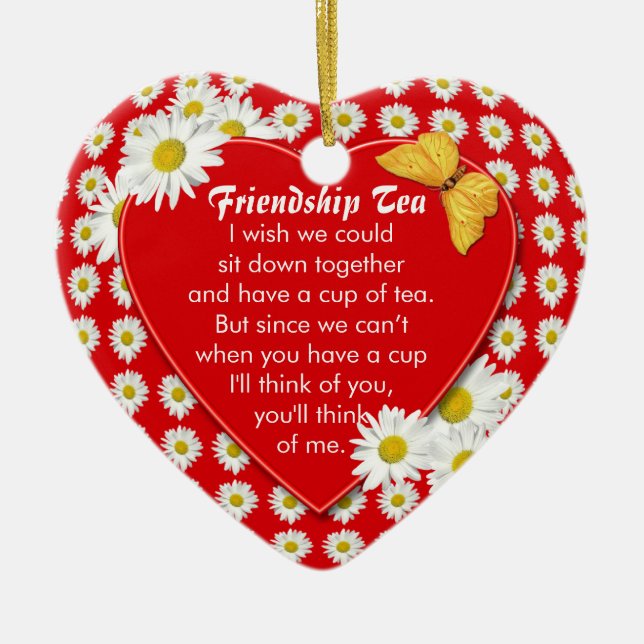 Friendship Tea Recipe Ornament (Front)