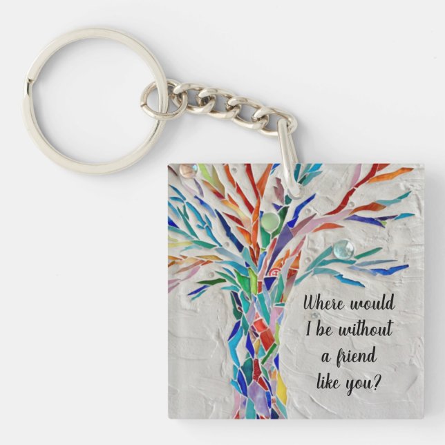 Friendship Tree Of Life Key Ring (Front)