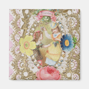 Friendship, Valentine card, c.1870 (colour litho o Magnet